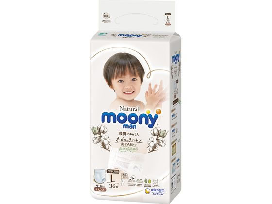ユニ・チャーム ムーニーマンナチュラル L36枚 1個（ご注文単位1個