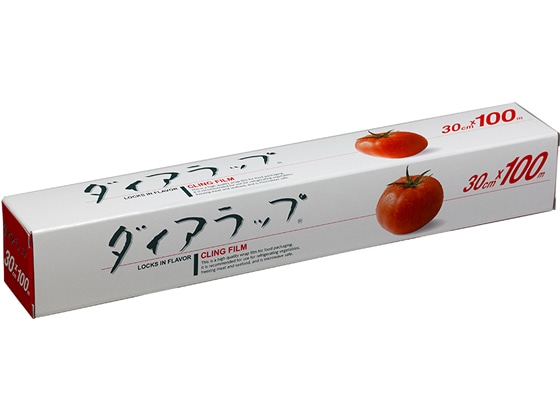 三菱ケミカル ダイアラップ業務用塩ビ小巻 30cm×100m 1本(ご注文単位1本)【直送品】