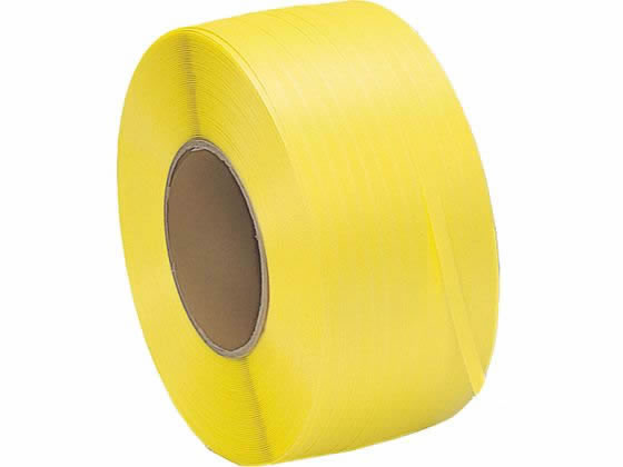 梱包用バンド PPバンド 黄 機械用 1巻 001502200 包装用品・店舗