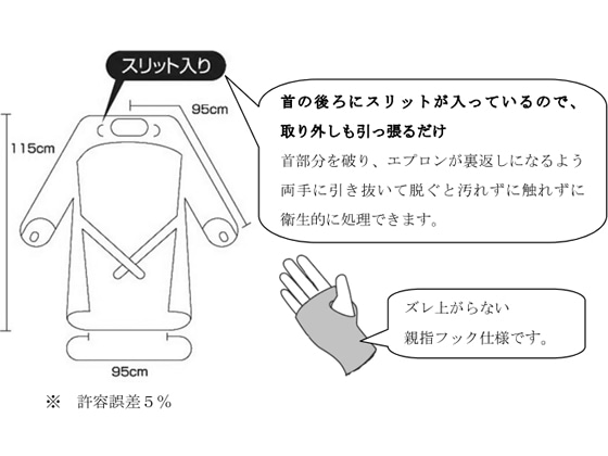 川西工業 ガードファインエプロンフィンガーフック ピンク 10枚
