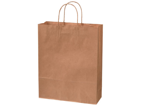 “送料無料/直送” 手提げ紙袋 3才 未晒焦げ茶C (巾320 マチ115 高さ310) 600枚 シモジマ HEIKO 手提げ紙袋 25チャームバッグ 25CB 3才 フラワー