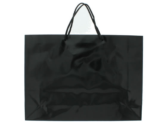 ヘイコー ブライトバッグ 手提袋 クロ 6138100 1枚(ご注文単位1枚)【直送品】