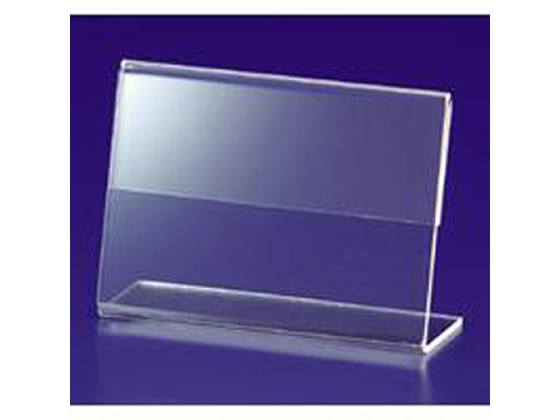 (業務用100セット) 共栄プラスチック メタクリル豆カード立（大）5個入 L-50-5 業務用100セット) 共栄プラスチック メタクリル豆カード立（大）5個入