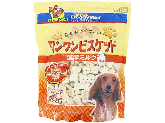 ドギーマンハヤシ おなかにやさしいワンワンビスケット濃厚ミルク 580g 1袋(ご注文単位1袋)【直送品】