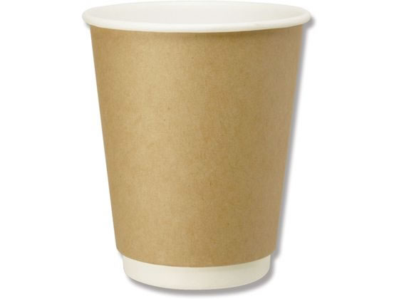 シモジマ ヘイコー 二重断熱カップ 8オンス クラフト 口径80mm 25個入 1パック(ご注文単位1パック)【直送品】