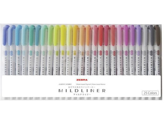 MILDLANER 7色セット Amazon.co.jp: ゼブラ 蛍光ペン マイルドライナー 35色セット