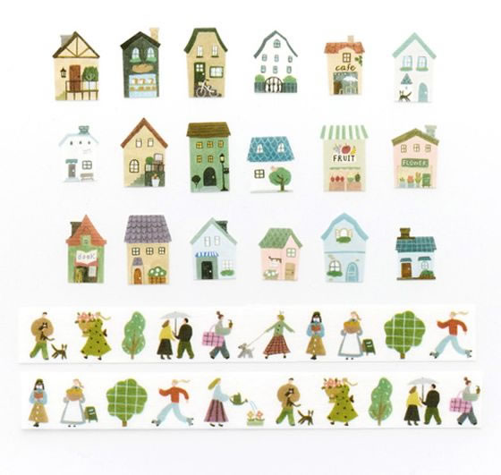 bande マスキングロールステッカー やさしさ色の街 BDA745 1セット（ご