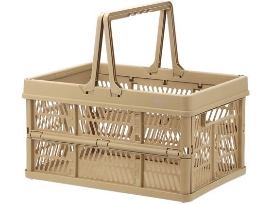 エスコ　EA506AA-17A 649x439x327mm/76.5L 折畳コンテナ(透明/青/5個