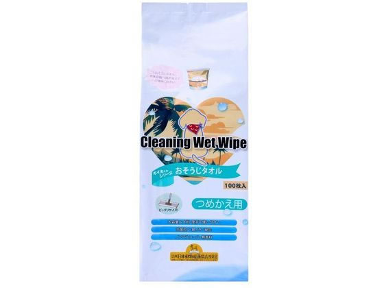 フェニックス・アインツェル ペット用 おそうじタオル 詰替100枚 W-100AG 1個(ご注文単位1個)【直送品】