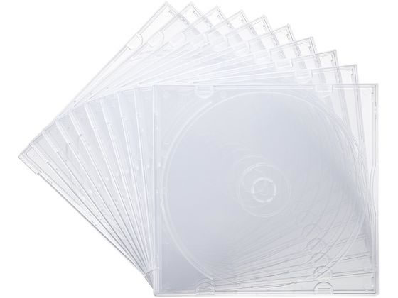 サンワサプライ Blu-ray・DVD・CDケース(10枚セット) FCD-PUS10CL 1パック(ご注文単位1パック)【直送品】