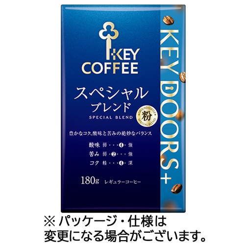 キーコーヒー レギュラーコーヒー(粉) VP(真空パック) １８０g×１８ キーコーヒー VP(真空パック) KEY DOORS＋ スペシャルブレンド