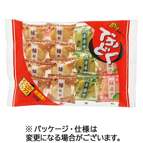 丸一製菓 でかどく もなかミックス 14個/袋 ※軽（ご注文単位1袋
