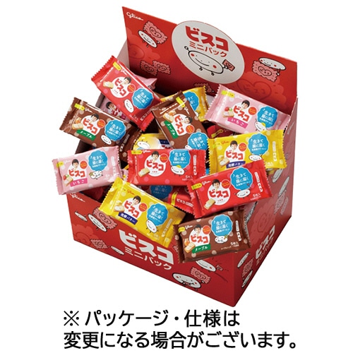 江崎グリコ ビスコ ミニパック 4種アソートセット 80個/箱 ※軽