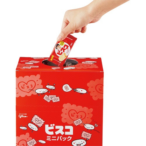 江崎グリコ ビスコ ミニパック 4種アソートセット 80個/箱 ※軽