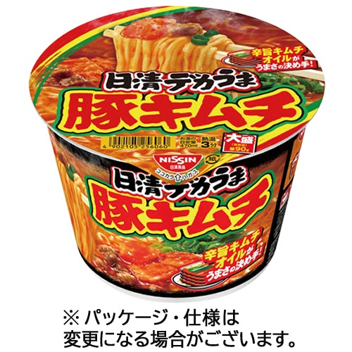 日清食品 日清デカうま 豚キムチ 101g 12食/箱 ※軽（ご注文単位1箱