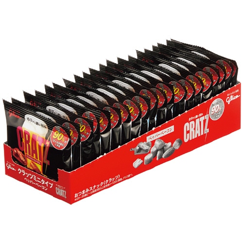 江崎グリコ クラッツミニタイプ ペッパーベーコン 14g 1セット
