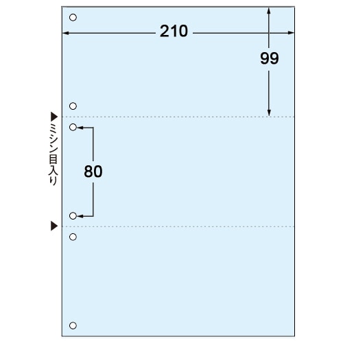 TANOSEEマルチプリンタ帳票(FSC森林認証紙) A4白紙 2穴 1セット(1000枚