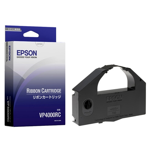 エプソン リボンカートリッジ 黒 VP4000RC 1本（ご注文単位1本）【直送品】