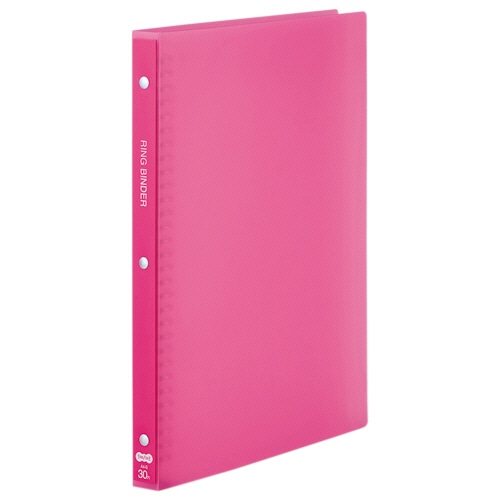 TANOSEE 30穴バインダー(透明PP表紙) A4タテ 70枚収容 背幅24mm