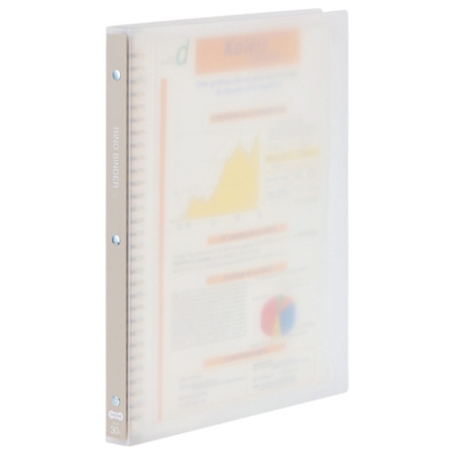 TANOSEE 30穴バインダー（PP表紙） A4タテ 120枚収容 背幅48mm ブルー 1セット（10冊）(代引不可) TANOSEE 30穴バインダー（PP表紙） A4タテ 80枚収容 背幅36mm ブルー 1