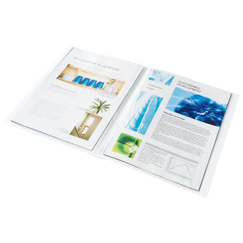 TANOSEE オリジナル表紙が作れるクリアファイル A4タテ 20ポケット 背