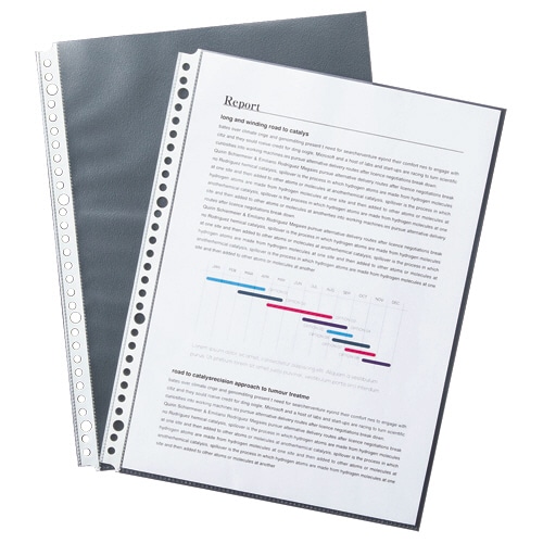 TANOSEE クリアファイル用リフィル (厚口タイプ) A4タテ 2・4・30穴 20