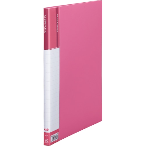 ライオン事務器 A4/S型 クリアーブック(ピンク) EA762CC-91 1冊(ご注文