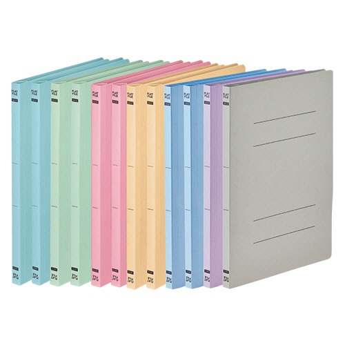 プラス 既製印刷フラットファイルA4-S 決算報告書 10冊 1パック（ご