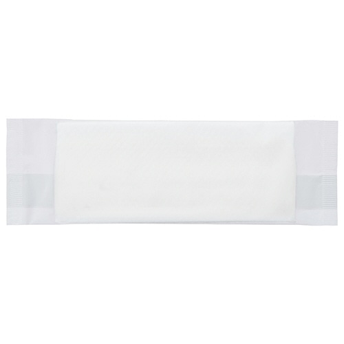 TANOSEE 紙エンボスおしぼり 白 平型 1200枚/箱(ご注文単位1箱)【直送品】