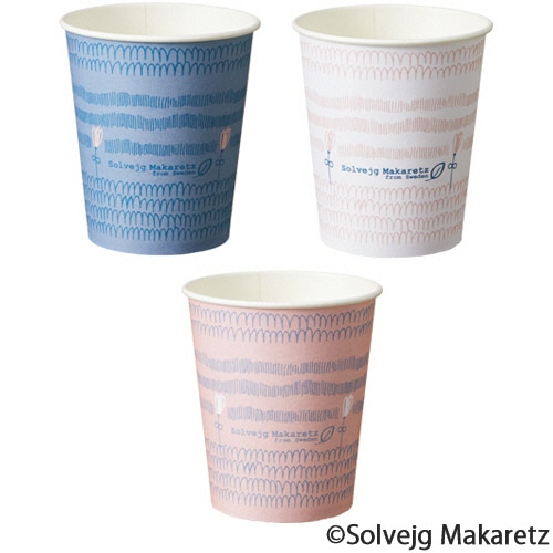 （まとめ）TANOSEE 紙コップ LittleBird 205ml（7オンス）1セット（400個：80個×5パック）〔×2セット〕