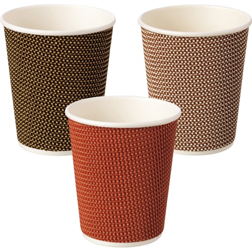 ストリックスデザイン リップルラップカップ 3色アソート 235ml(8オンス) SD-737 24個/袋(ご注文単位1袋)【直送品】