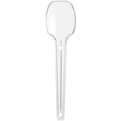 ミズムジャパン プラスチックデザートスプーン 100mm クリアー 個包装 SF-005 1000本/袋(ご注文単位1袋)【直送品】