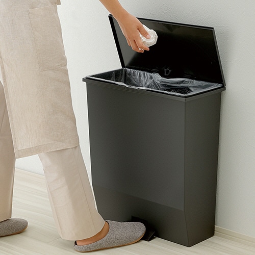 リス HOME&HOME 通路で使えるペダルダストボックス 45L