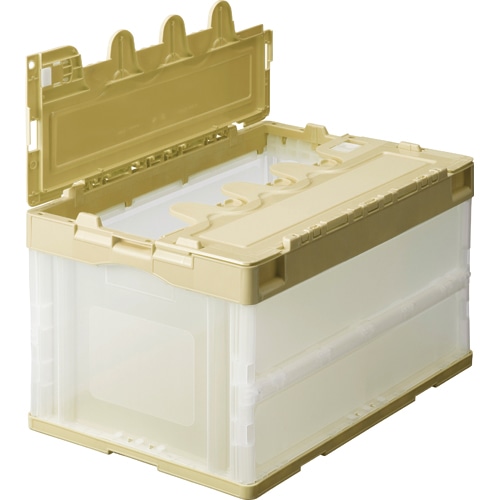 トラスコ中山 TRUSCO オリコン 薄型折りたたみコンテナ 50L ロックフタ