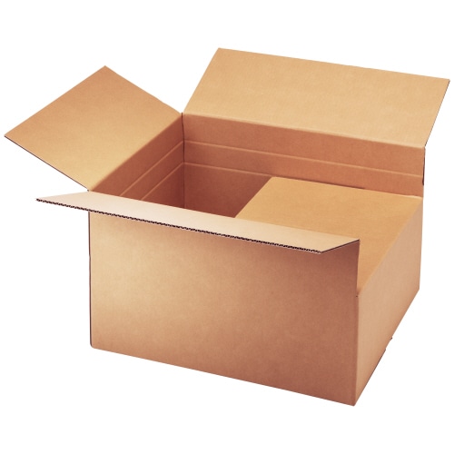 TANOSEE 無地ダンボール箱 A2(3L)サイズ Aフルート 高さ調整タイプ 10