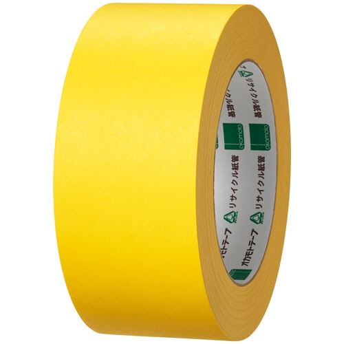 オカモト クラフトテープ 環境思いカラー No.224WC 50mm×50m 黄 1巻(ご注文単位1巻)【直送品】