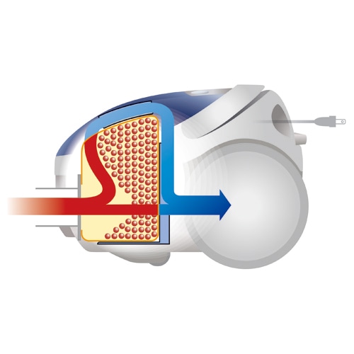 日立 紙パック式掃除機 グレー CV-P500(H) 1台（ご注文単位1台）【直送