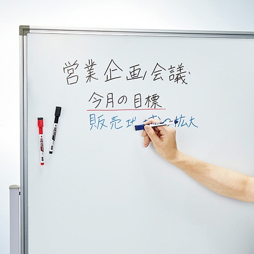 (まとめ) TANOSEEイレーザー付ホワイトボードマーカー 細字・丸芯 赤 1本 〔×100セット〕 代引不可 まとめ) TANOSEEイレーザー付ホワイトボードマーカー 細字・丸芯 青 1