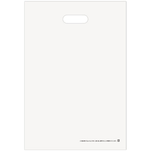 TANOSEE ポリエチレン手提袋(小判抜き) HD L ホワイト 50枚/袋(ご注文単位1袋)【直送品】