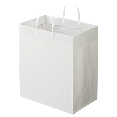 TANOSEE ラミネートバッグ マチ広 ヨコ350×タテ400×マチ幅220mm 白 10枚/袋(ご注文単位1袋)【直送品】