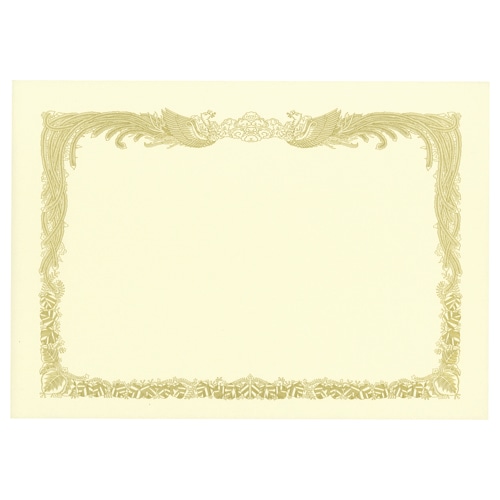 TANOSEE 賞状用紙 クリーム B4 タテ書用 10枚/冊（ご注文単位1冊）【直送品】