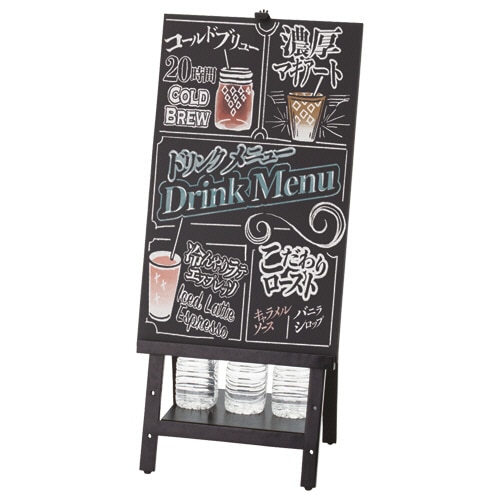 まとめ) アスト 卓上ブラックボード A51枚 【×10セット】 top1-ds