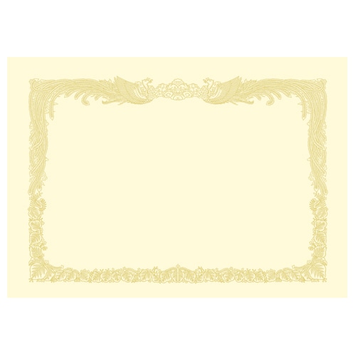 ササガワ タカ印 OA賞状用紙 クリーム A4 タテ書用 10-1067 10枚/袋（ご注文単位1袋）【直送品】