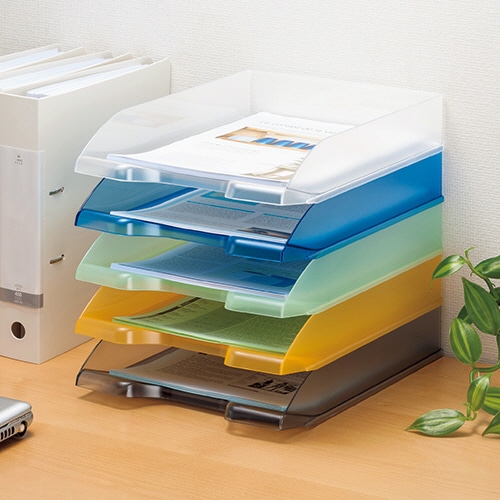 (まとめ) クルーズ スケルトンカラーレタートレー A4タテ パープル LT-500PU 1個 〔×30セット〕 LT-600TR 車用品・バイク用品 (まとめ) クルーズ スケルトンカラー