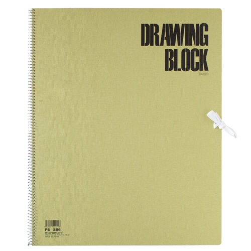マルマン スケッチブック オリーブ F6 厚口 20枚 S86 1冊(ご注文単位1冊)【直送品】
