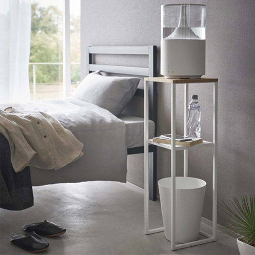 山崎実業 加湿器スタンド タワー ホワイト 1台（ご注文単位1台）【直送