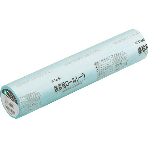 オオサキメディカル 検診用ロールシーツ ノンスリップ 3730 37cm×30cm 120回分 ミシン目あり グリーン 84135 1本(ご注文単位1本)【直送品】