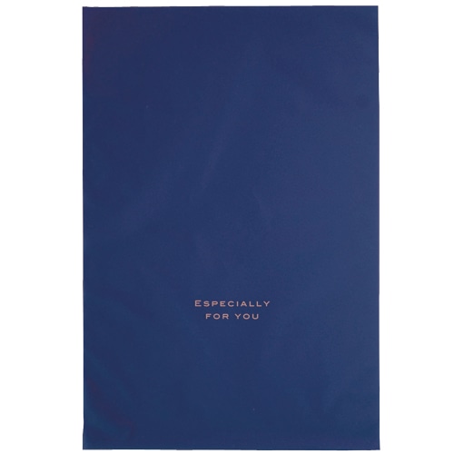 ヘッズ　梨地バッグ　ネイビー　L　EVN-BL　1パック（30枚）（ご注文単位1パック）【直送品】