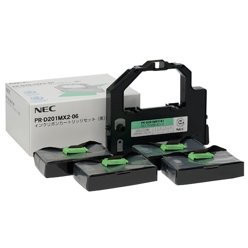 NEC インクリボンカートリッジセット 黒 PR-D201MX2-06 1セット(ご注文単位1セット)【直送品】
