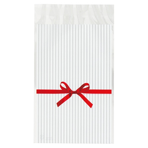 ヘッズ　リボンテープ付OPPバッグ　白　RI-TO4　1パック（50枚）（ご注文単位1パック）【直送品】